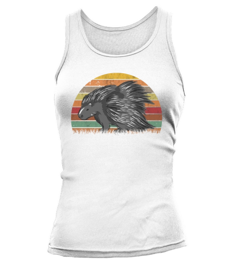 Porcupine Vintage Retro Tank top Woman