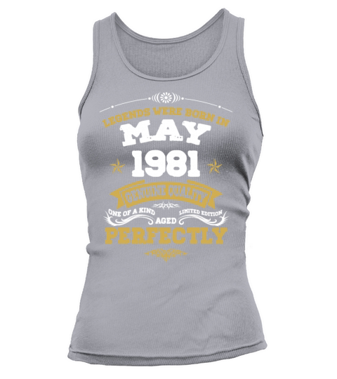 Vintage Aged To Perfection May 1981 Tank top Woman