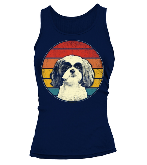 Vintage Shih Tzu Gifts For Men Women Kids Tank top Woman