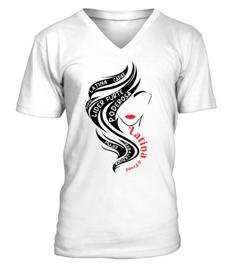 Latina Hispanic Heritage Month V-Neck T-shirt