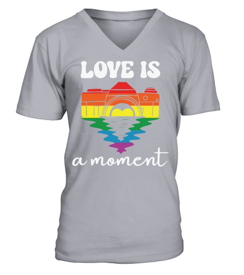 Love Is A Moment Camera V-Neck T-shirt