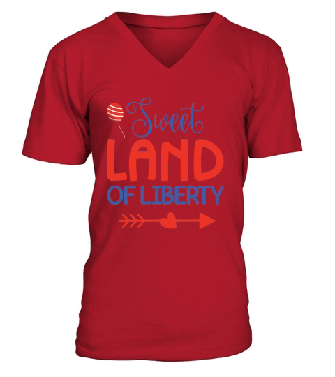 Sweet Land Of Liberty V-Neck T-shirt