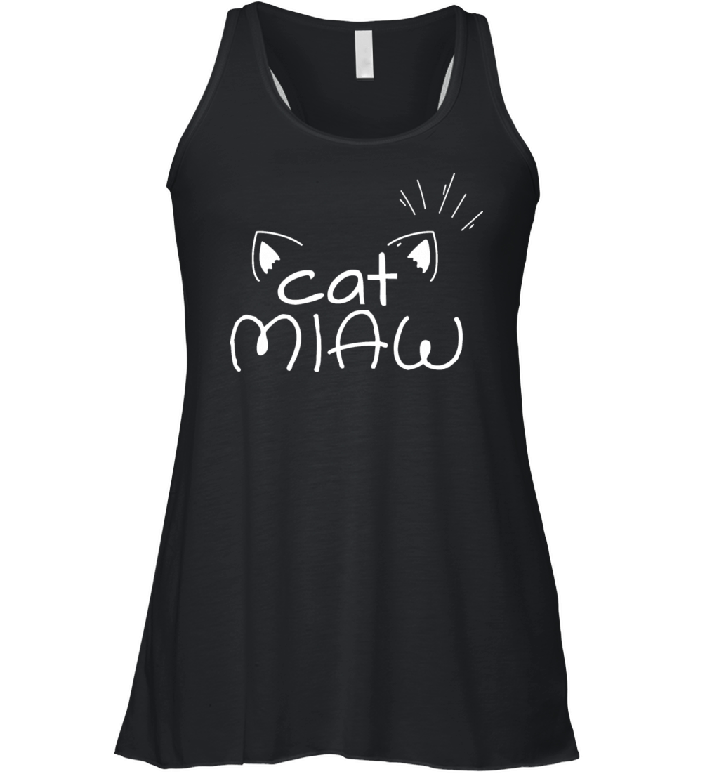 Miaw Or Never - Cute Cat Lovers Women's Flowy Tank Top