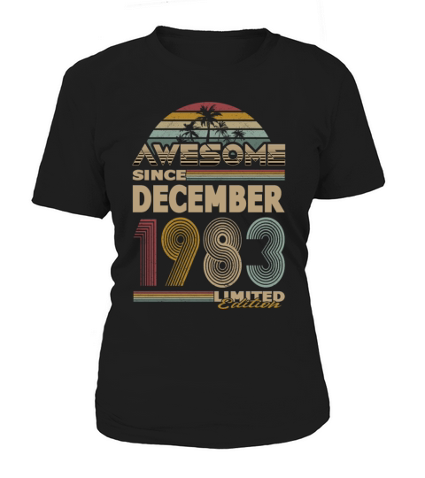 40th birthday december 1983 awesome since 1983 Women's T-Shirt