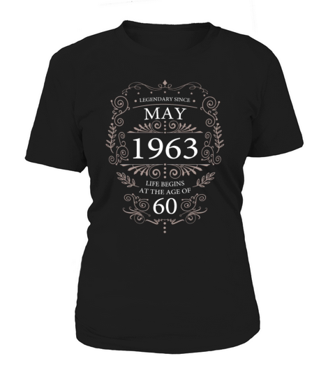 60th Birthday Gifts May 1963 Vintage Women's T-Shirt