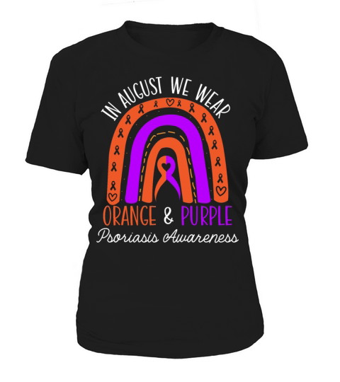 In August We Wear Orange And Purple Psoriasis Women's T-Shirt