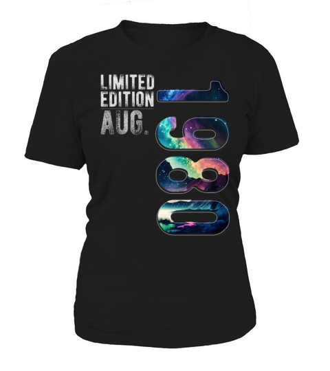 Limited Edition 1980 August Birthday Polar Lights Women's T-Shirt