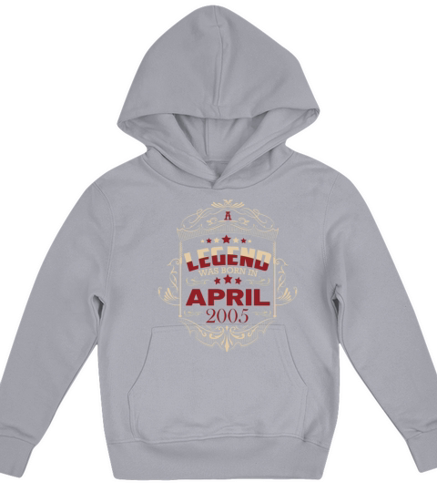 A legend was born in April 2005 Kids Hoodie