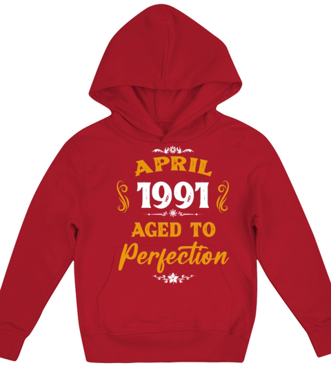 April 1991 Vintage Birthday Present Kids Hoodie