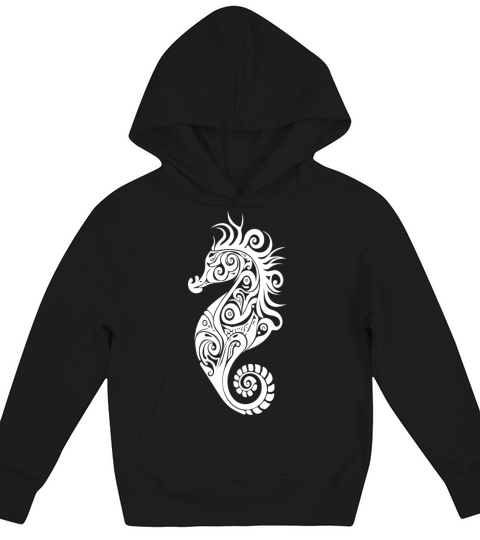 Little Cute Vintage Seahorse Kids Hoodie