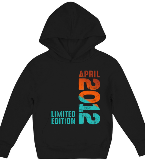 Since April 2012 Year 2012 Retro Vintage 2012 Kids Hoodie
