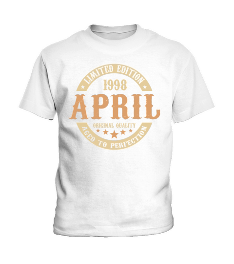 April 1998 Vintage Birthday Present Kids T-Shirt