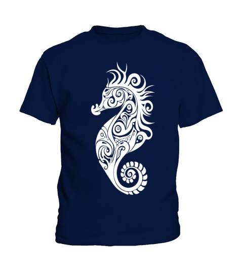Little Cute Vintage Seahorse Kids T-Shirt