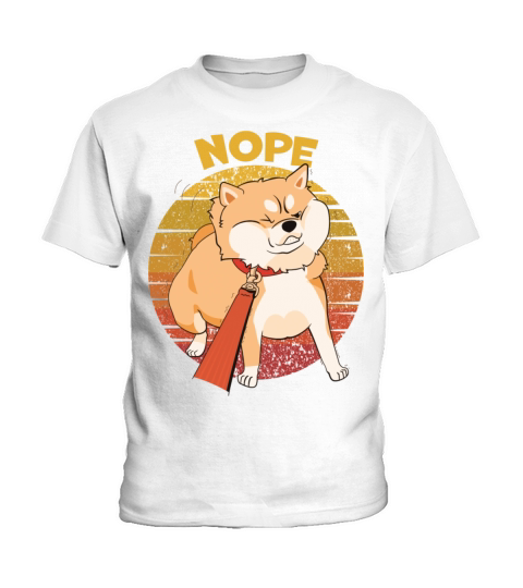 Shiba Inu Dog Vintage Art Kids T-Shirt