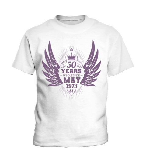 Vintage 50th Birthday with Angel Wings and Crown Kids T-Shirt