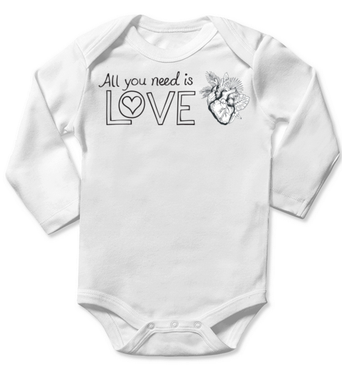 All you need is love Long Sleeve Baby One-Piece