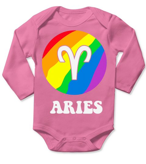 Aries LGBT LGBT Pride Long Sleeve Baby One-Piece