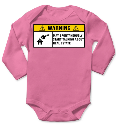 Awesome Real Estate saying Long Sleeve Baby One-Piece