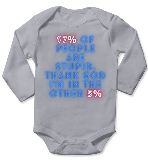 Inspirational Motivational I Am Smart Quote Long Sleeve Baby One-Piece