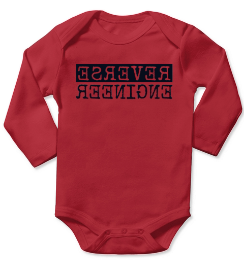 Reverse Engineer Full Stack Coder Software Long Sleeve Baby One-Piece