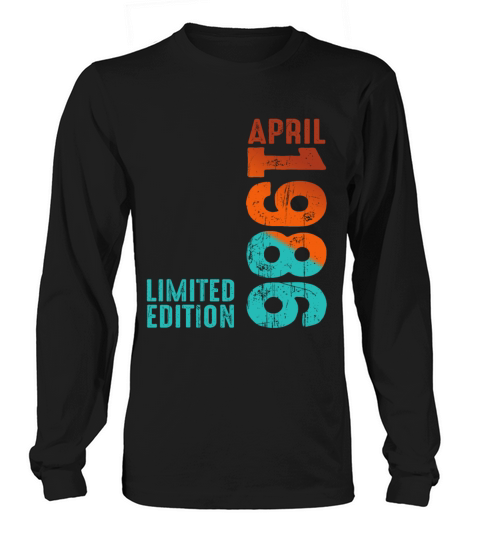 Since April 1986 Year 1986 Retro Vintage 1986 Long sleeved Unisex