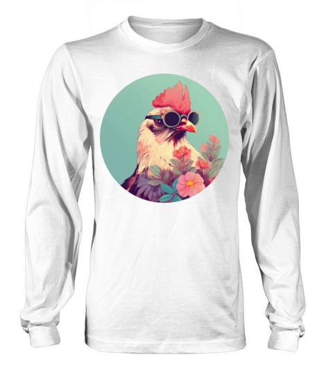 Vintage 80s 90s Nostalgic Chicken Lovers Long sleeved Unisex