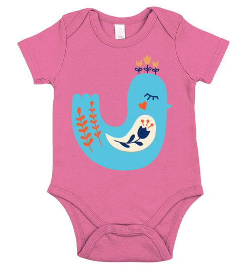 beautiful bird Short Sleeve Baby One-Piece