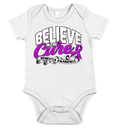 Fight Alzheimers Dementia alzheimer Awareness Short Sleeve Baby One-Piece