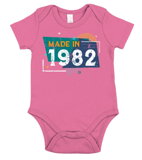 Made in 1982 Short Sleeve Baby One-Piece