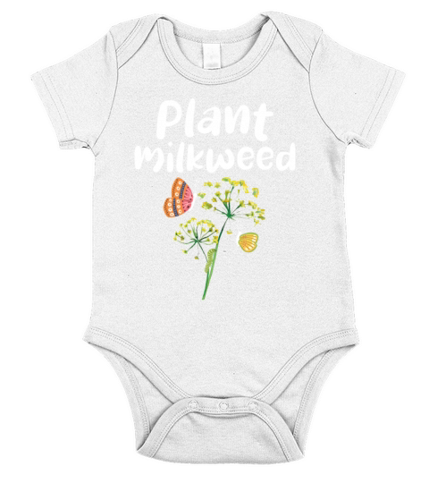 Plant Milkweed Butterfly Lepidopterist Short Sleeve Baby One-Piece