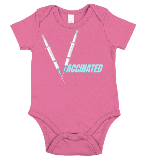 Vaccinated For Safety Shots Antidotes Short Sleeve Baby One-Piece