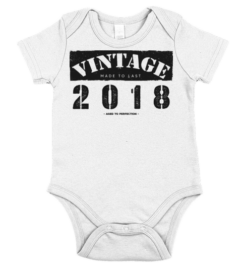 Vintage Classic 2018 5th Birthday - 5 Years Old Short Sleeve Baby One-Piece