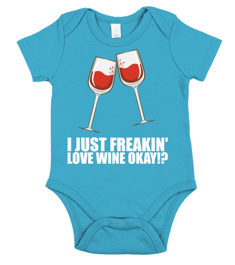 Wine Partying Short Sleeve Baby One-Piece