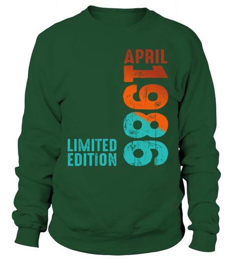Since April 1986 Year 1986 Retro Vintage 1986 Sweatshirt Unisex