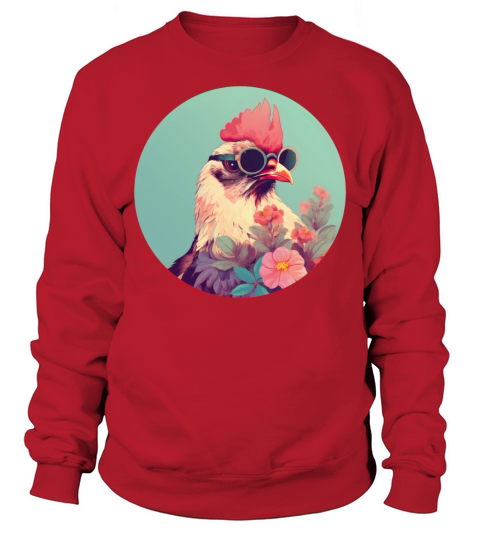 Vintage 80s 90s Nostalgic Chicken Lovers Sweatshirt Unisex