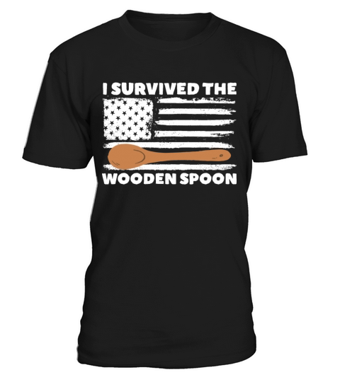 I Survived The Wooden Spoon American Flag Patriot T-Shirt Unisex