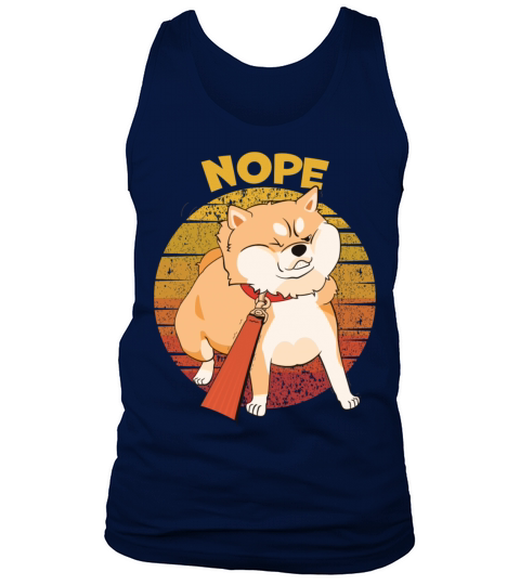 Shiba Inu Dog Vintage Art Tank Top Unisex
