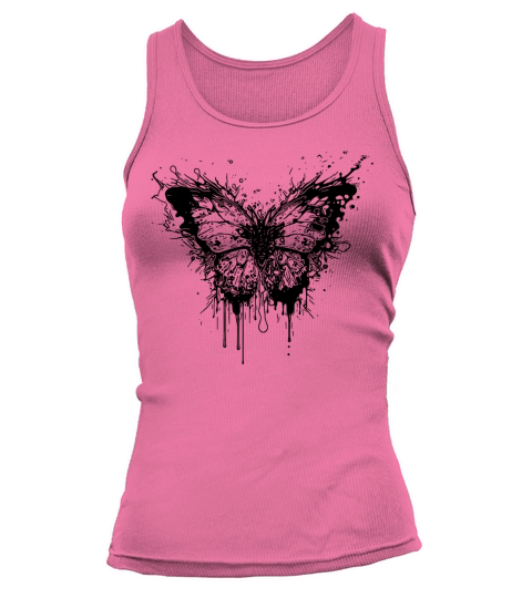 Elegant Vintage Tattoo Style Butterfly Tank top Woman