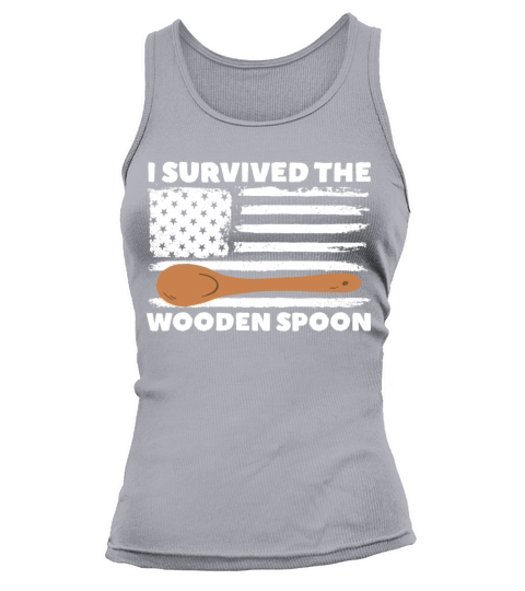 I Survived The Wooden Spoon American Flag Patriot Tank top Woman