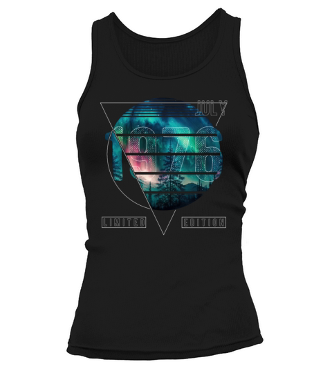 Limited Edition 1976 July Birthday Polar Lights Tank top Woman
