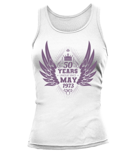 Vintage 50th Birthday with Angel Wings and Crown Tank top Woman