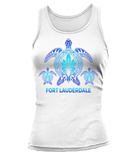 Vintage Fort Lauderdale Florida FL Turtle Souvenir Tank top Woman