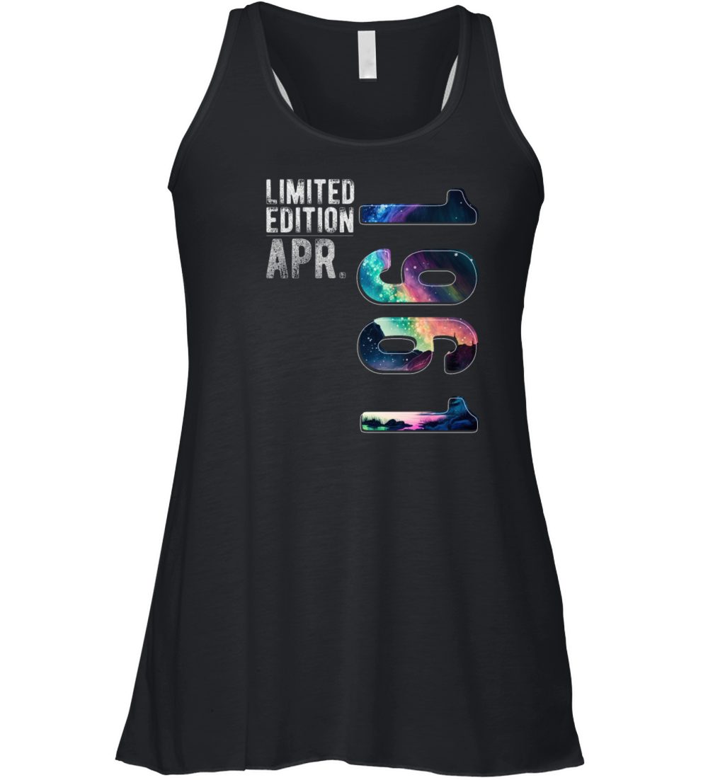 Limited Edition 1961 April Birthday Polar Lights Women's Flowy Tank Top