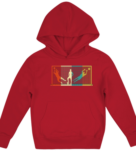 Vintage Goal Keeper Soccer Goalie Gift Kids Hoodie