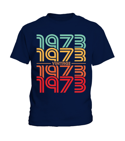 50th birthday vintage 1973 born in 1973 Kids T-Shirt