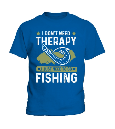 fishing therapy Kids T-Shirt