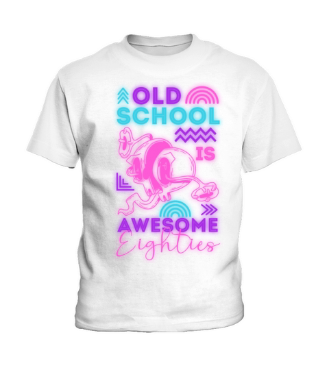 Fluorescent Colors Disco Cassette Party Kids T-Shirt