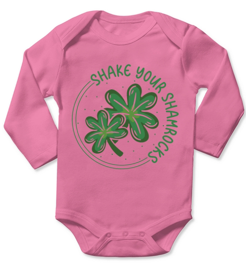 Funny Irish Saint Patricks Day Shake Your Long Sleeve Baby One-Piece