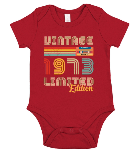 1973 original birthday Short Sleeve Baby One-Piece