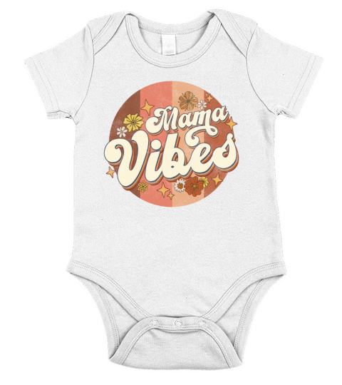 Amazing Mama vibes Retro vintage Short Sleeve Baby One-Piece